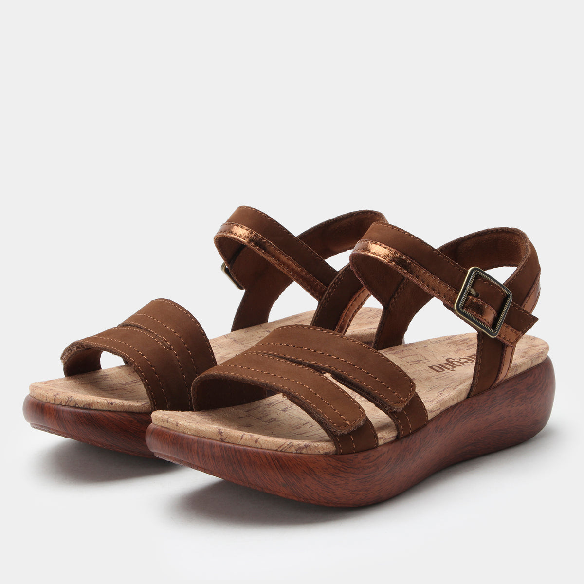 Blinda Pecan Sandal - Alegria Shoes