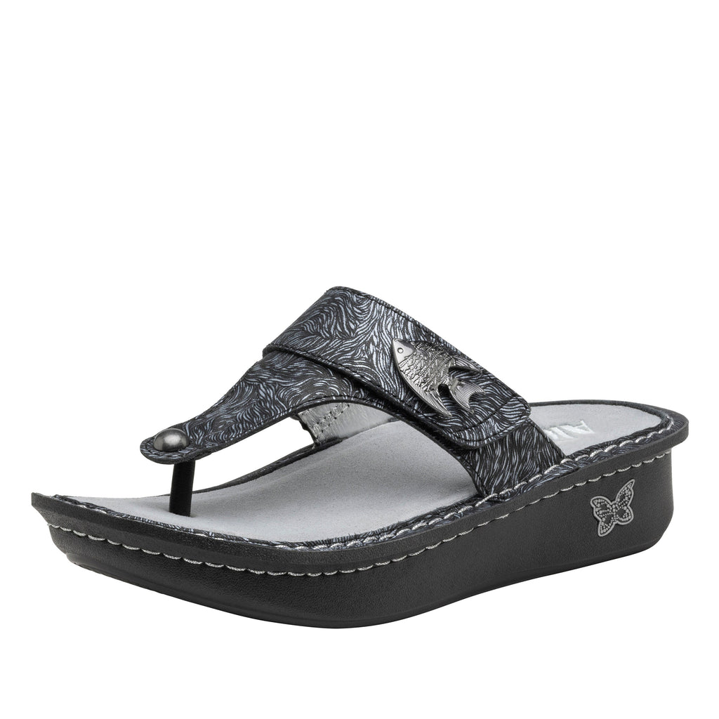 Carina Dream With The Fishes flip-flop style sandal on the Classic rocker outsole - CAR-7539_S1