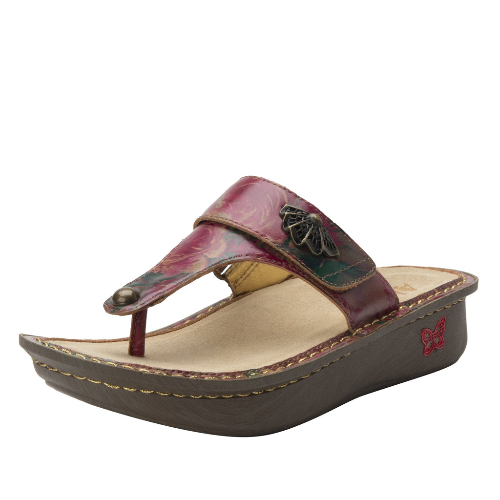 Carina Southwestern Romance flip-flop style sandal on the Classic rocker outsole - CAR-7716_S1