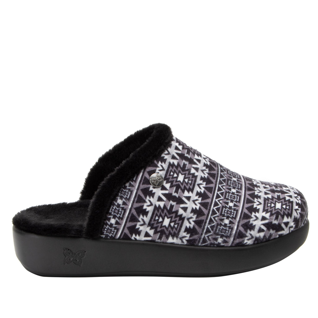 Comfee Santa Fe Grey backless plush slipper with a cozy comfort outsole  - COM-7634_S3