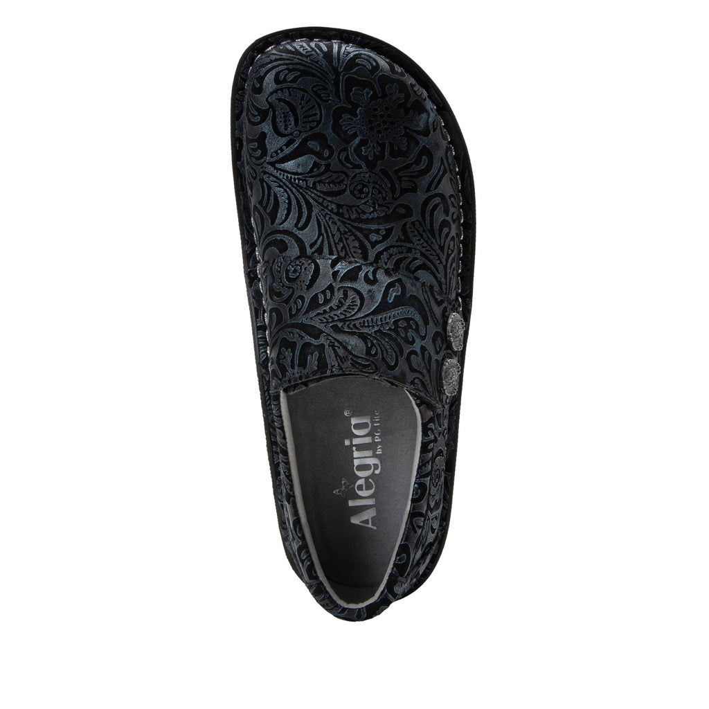 Deliah Navy Swish professional shoe with an ajustable closure strap on a classic rocker outsole  - ALG-DEL-7581_S5