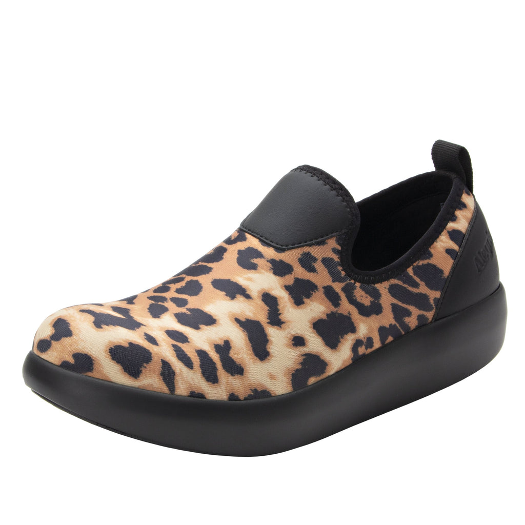 Eden Leopard Dream Fit™ upper slip on style shoe with non-flexing rocker outsole - EDE-402_S1