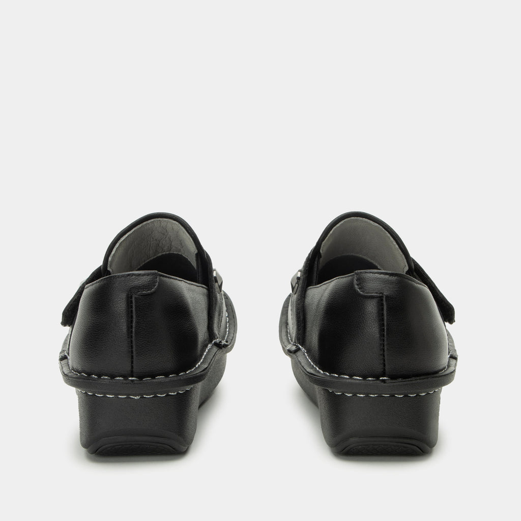 Ericka Black Gloss Shoe | Alegria Shoes