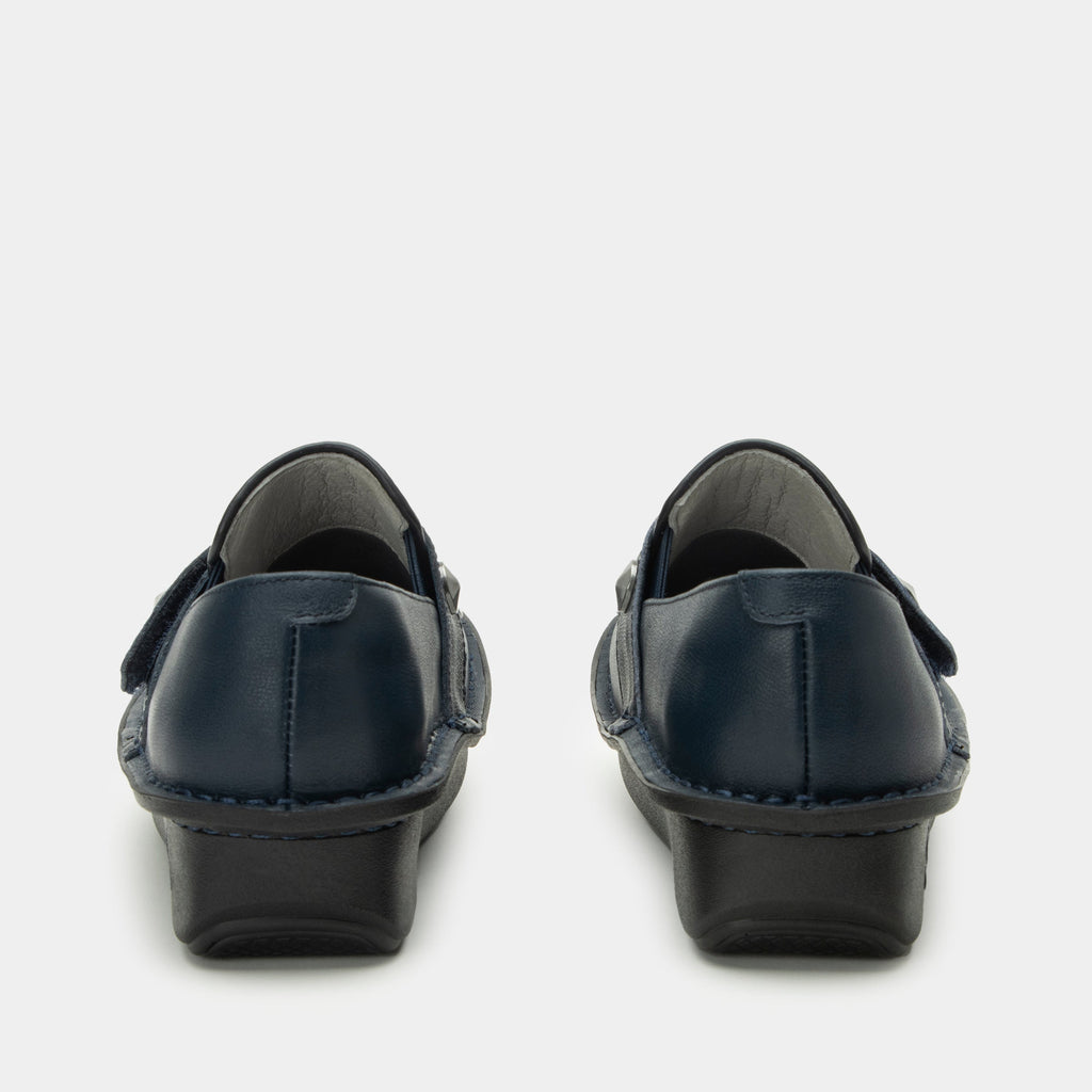 Ericka Navy Gloss Shoe | Alegria Shoes