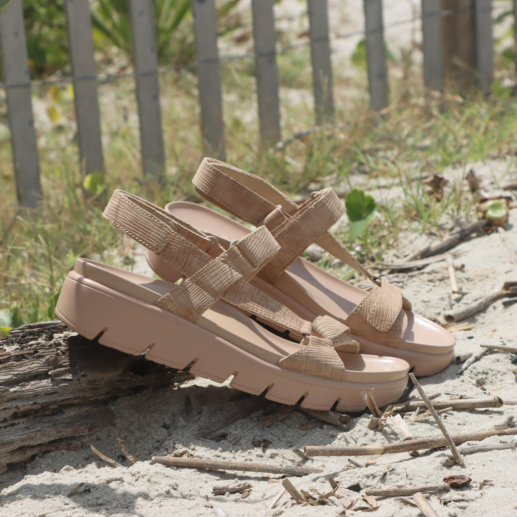 Henna Sand strappy sandal on a heritage outsole- HEN-7434_S2
