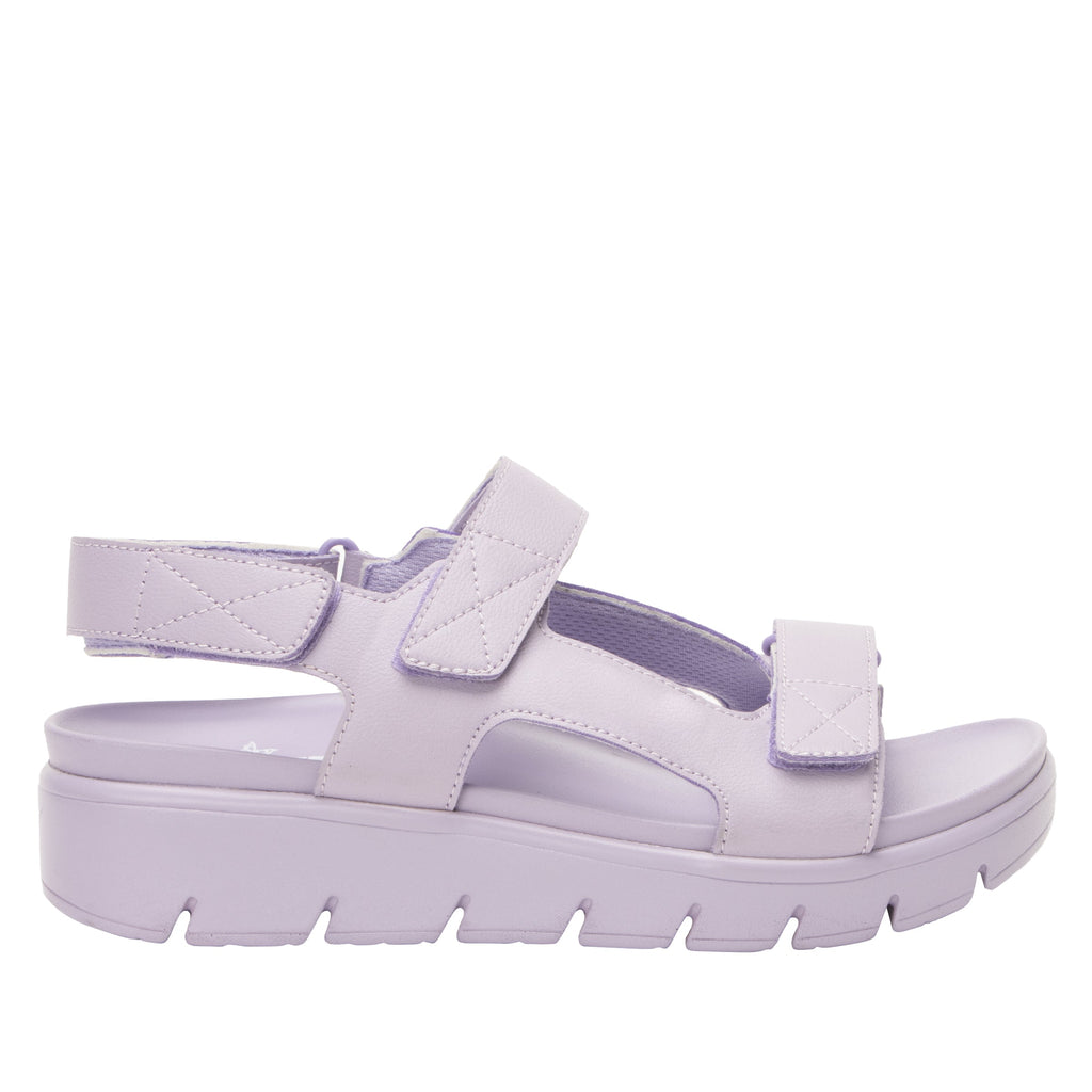 Henlee Lilac strappy sandal on a heritage outsole- HLE-7437_S3
