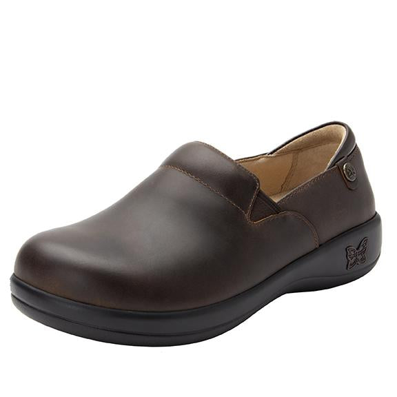 Keli Oiled Brown slip on style shoe with career casual outsole - KEL-6201_S1