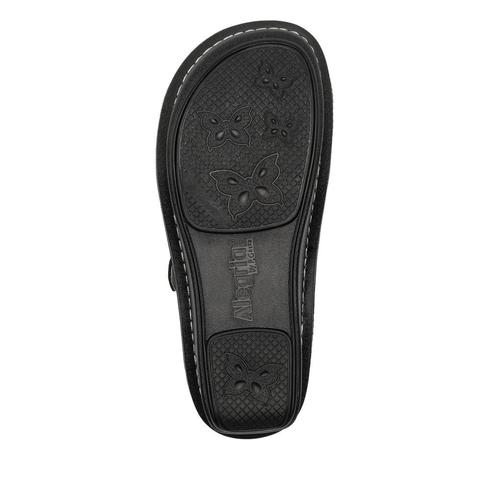 Klover Black Butter sandal with convertible swivel strap on classic rocker outsole- KLO-641_S6