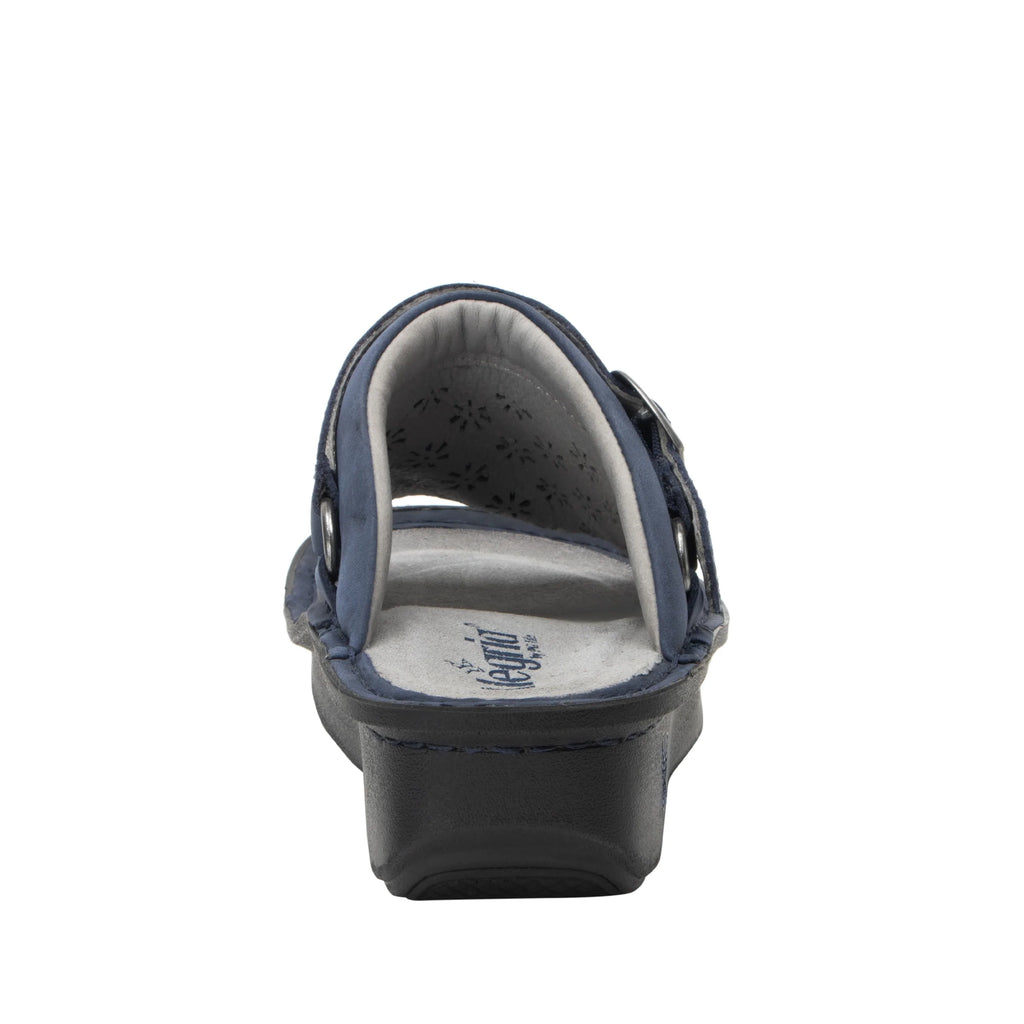Klover Oiled Navy sandal with convertible swivel strap on classic rocker outsole- KLO-7402_S4