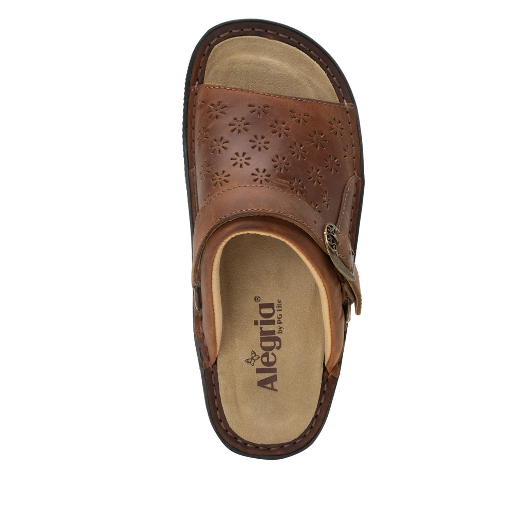 Klover Burnish Tawny sandal with convertible swivel strap on classic rocker outsole- KLO-7403_S5
