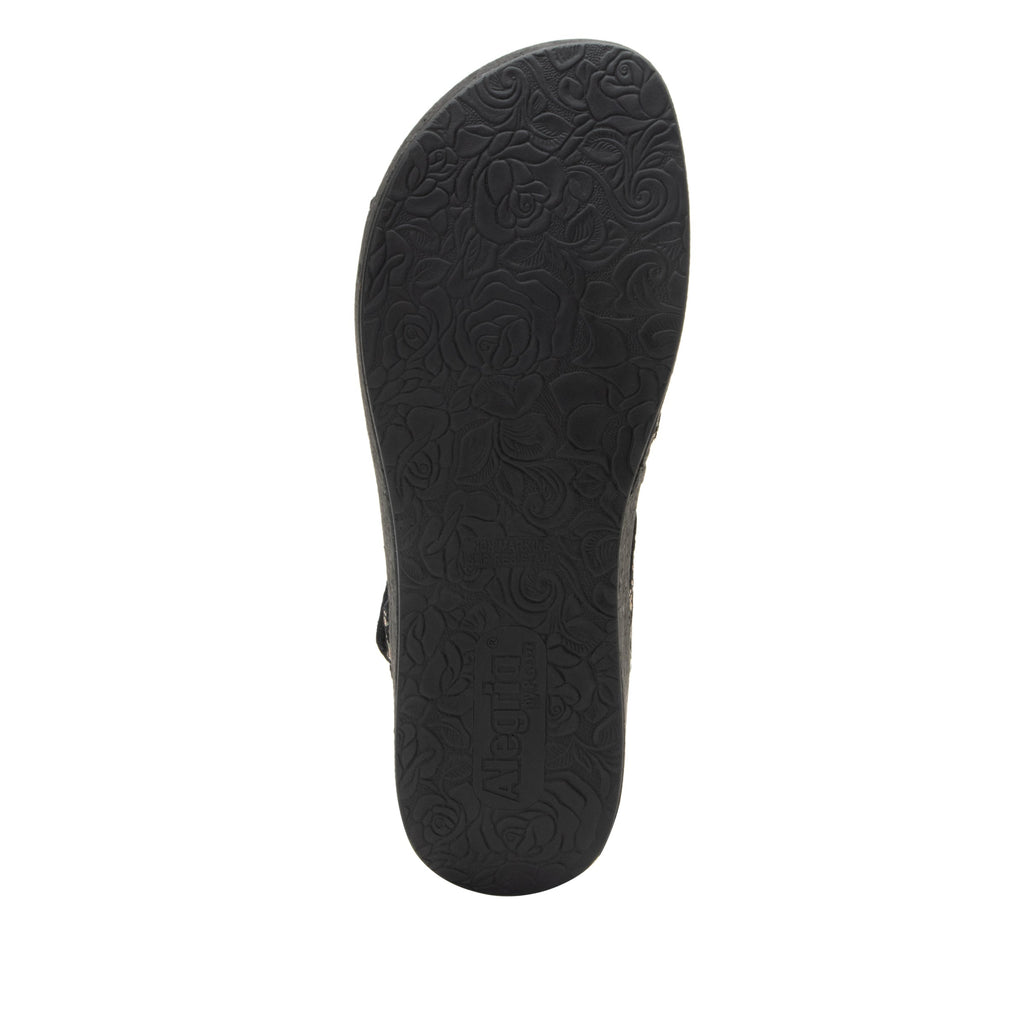 Maryn Earthy Bloom sandal with adjustable straps on a mini cork wedge rocker outsole- MAR-7404_S5