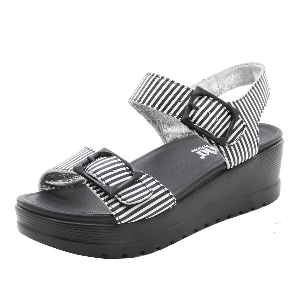 Morgyn Stripes flatform wedge sandal, with exposed leather footbed - MOR-879_S1 (1943692869686)