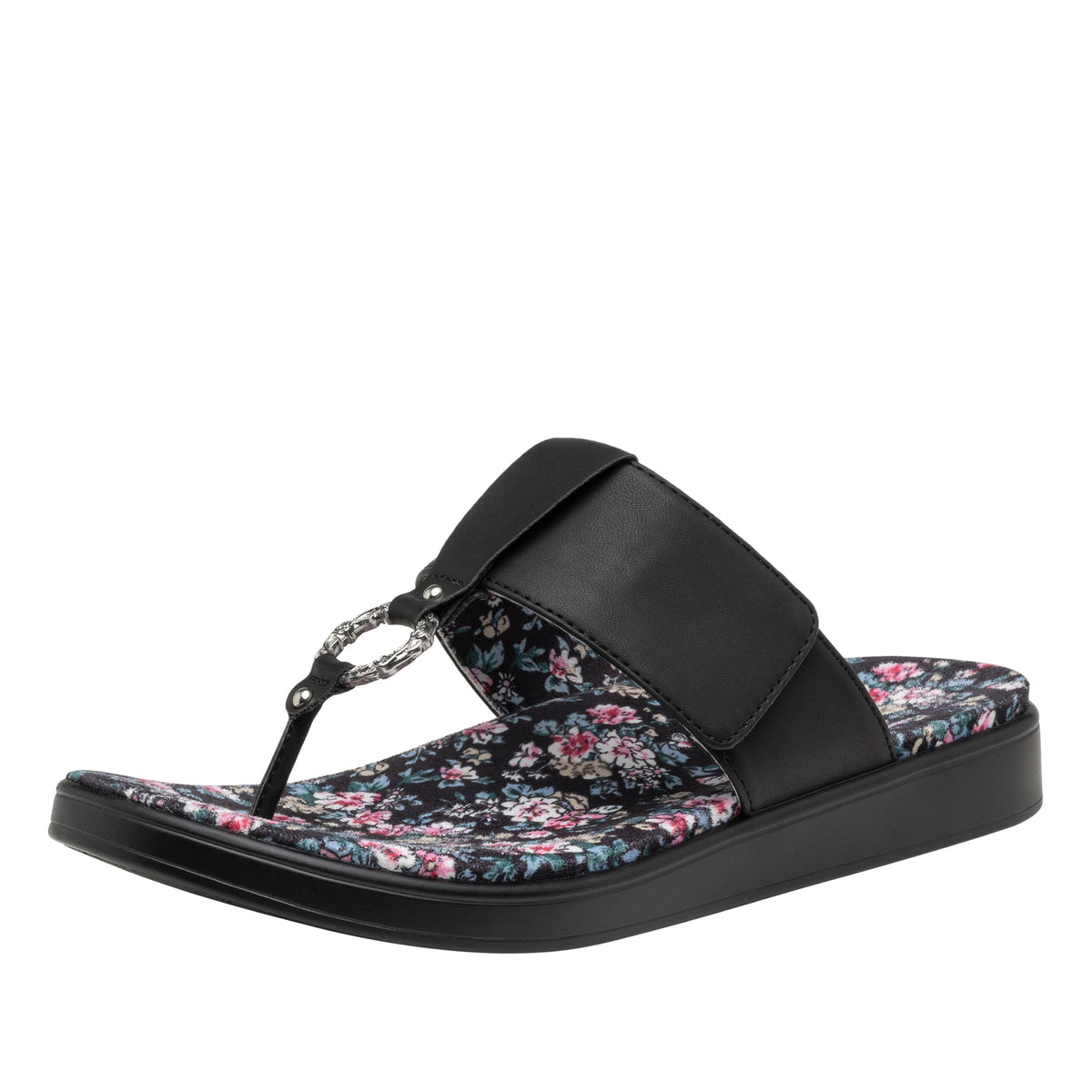 Moxi Enchanting Black Sandal - Alegria Shoes