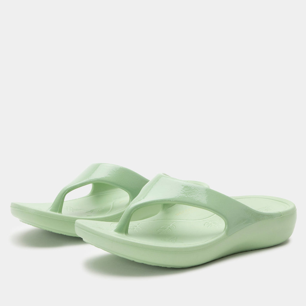 Ode Mint Gloss Sandal | Alegria Shoes