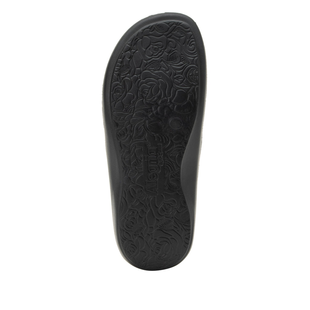 Ode Black Gloss EVA flip-flop sandal on recovery rocker outsole - ODE-7441_S6