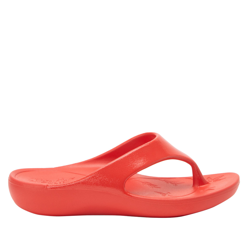 Ode Red Gloss EVA flip-flop sandal on recovery rocker outsole - ODE-7453_S3