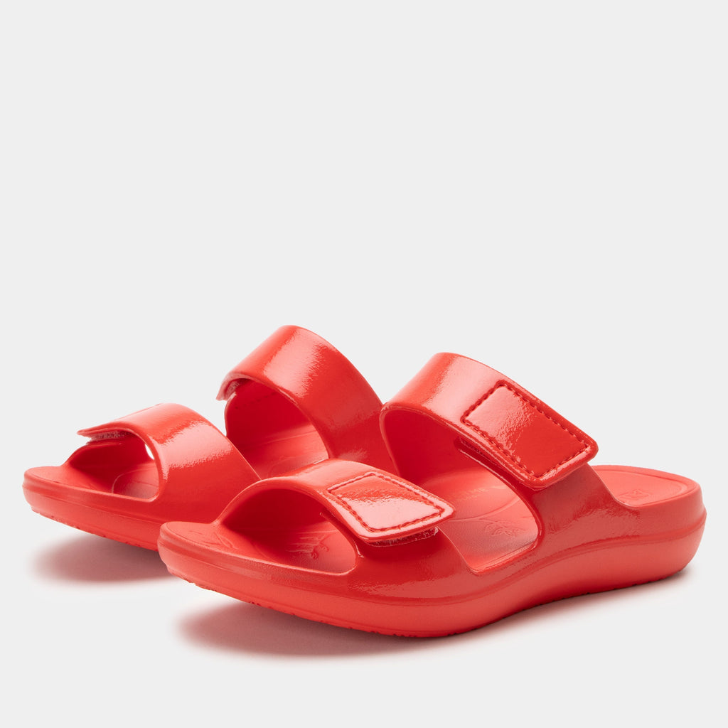 Orbyt Coral Gloss Sandal | Alegria Shoes