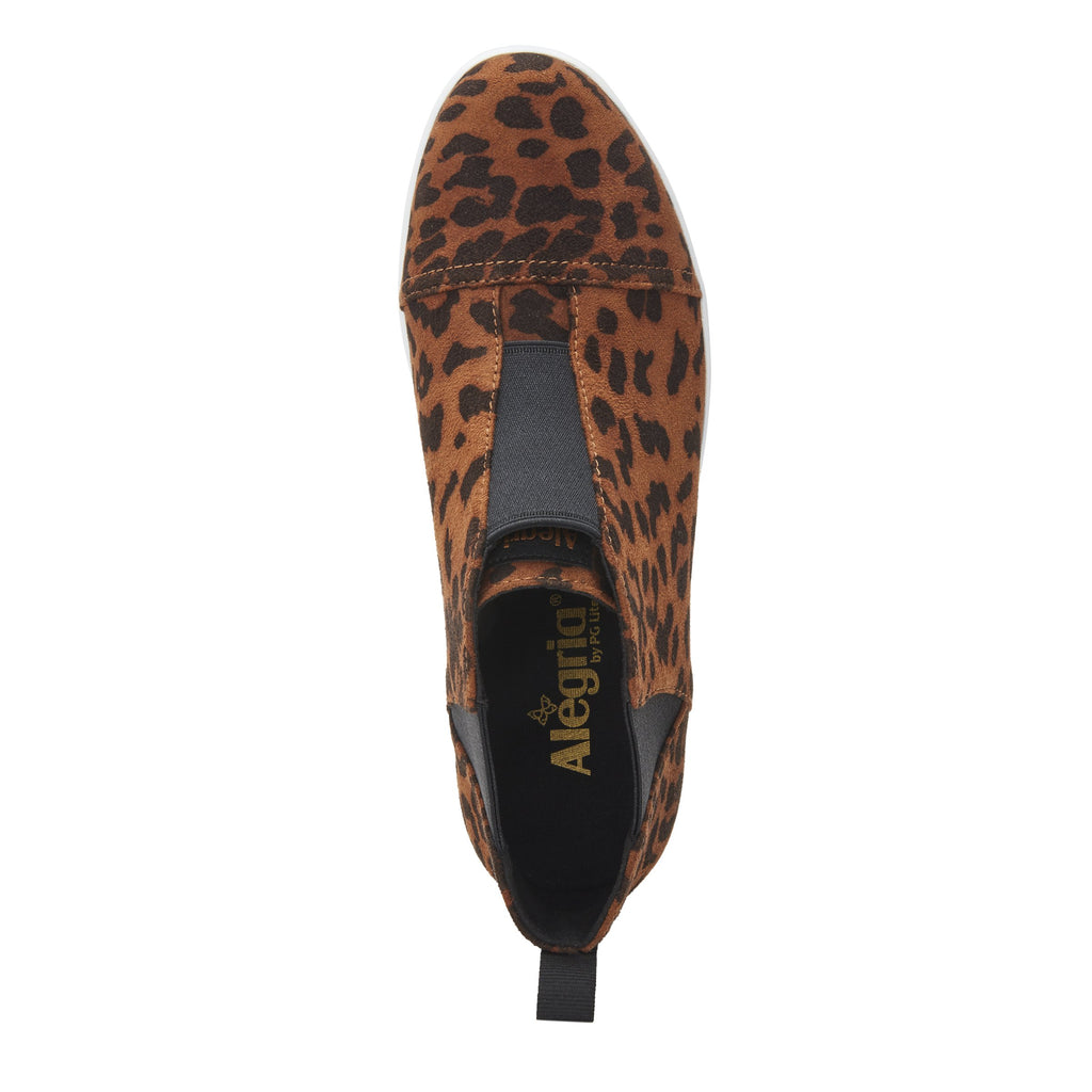 Parker Leopard slip-on bootie on the Comfort Athleisure outsole, a fashionable choice for your outfit of the day.  PAR-7903_S4