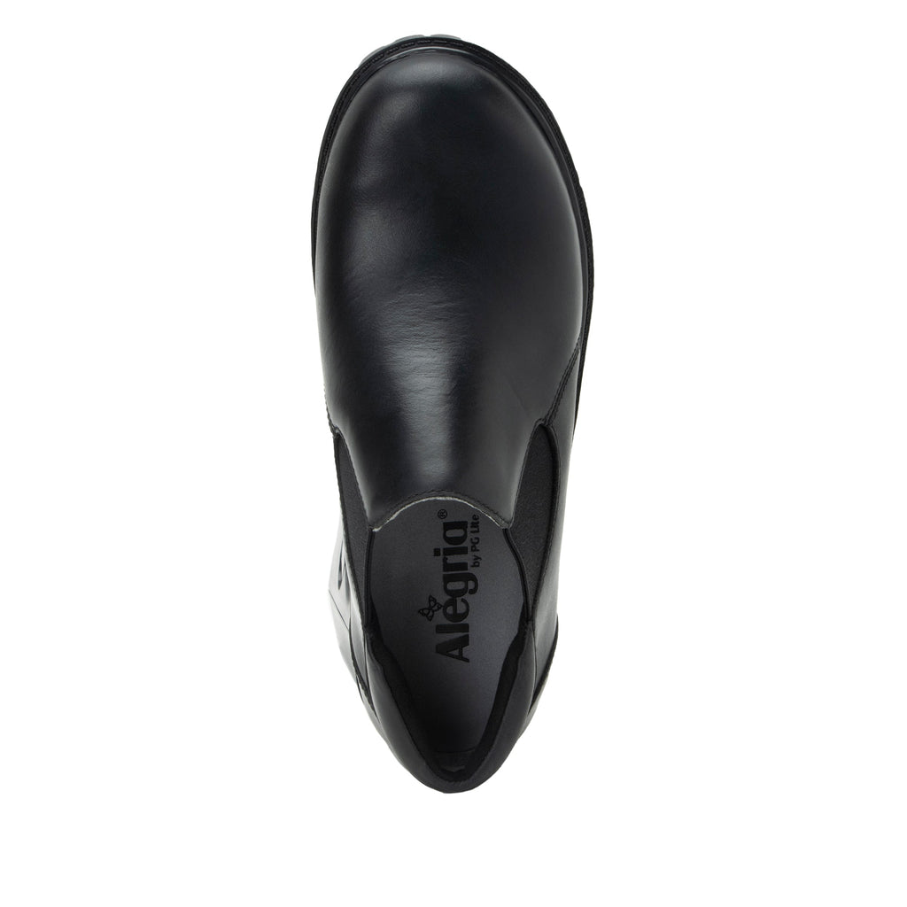 Ramona Oiled Black leather shoe on the new Luxe Lug outsole - RAM-7582_S4