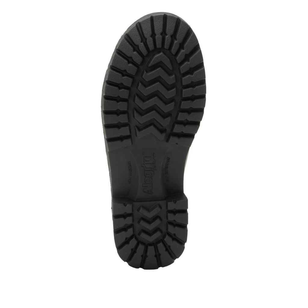 Ramona Oiled Black leather shoe on the new Luxe Lug outsole - RAM-7582_S5