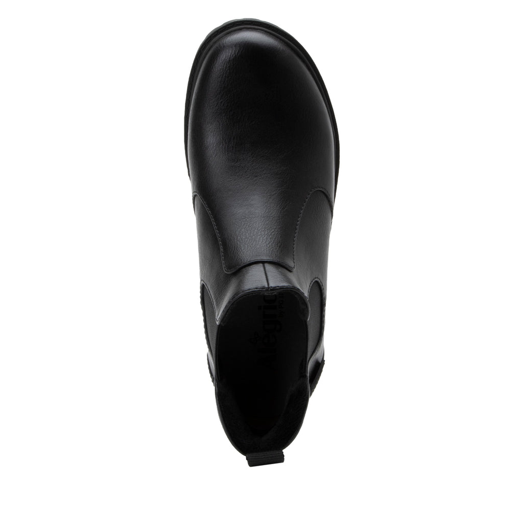 Rowen Black vegan leather boot on the new Luxe Lug outsole - ROW-601_S5