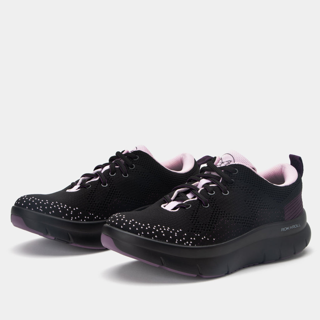 Roll On Plum shoe on our Rok n Roll™ outsole with a Dream Fit® knit upper RRRO-7619_S1