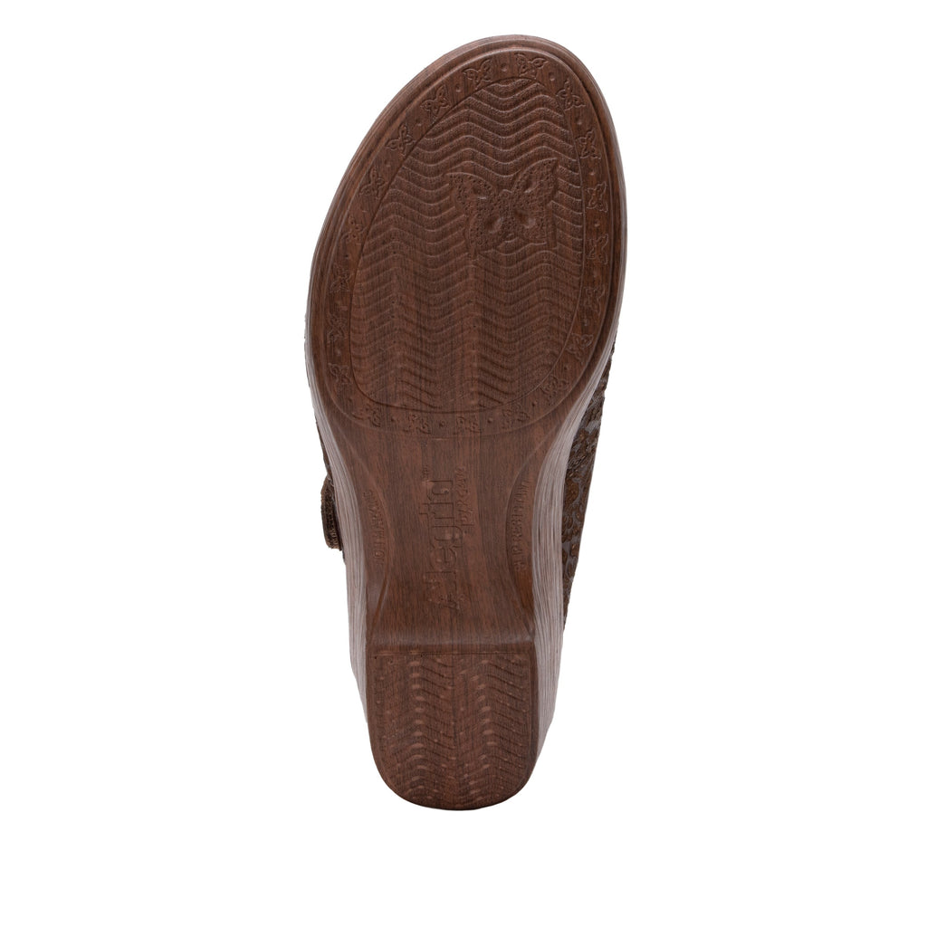 Selina Tawny Delicut Shoe on a wood look wedge outsole - SEL-7608_S6