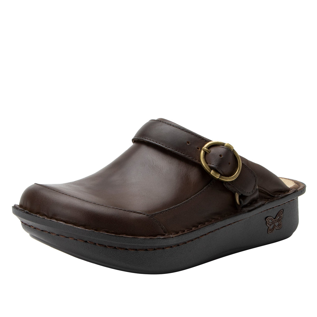 Seville Oiled Brown Professional Clog on Classic Rocker outsole - SEV-7583_S1