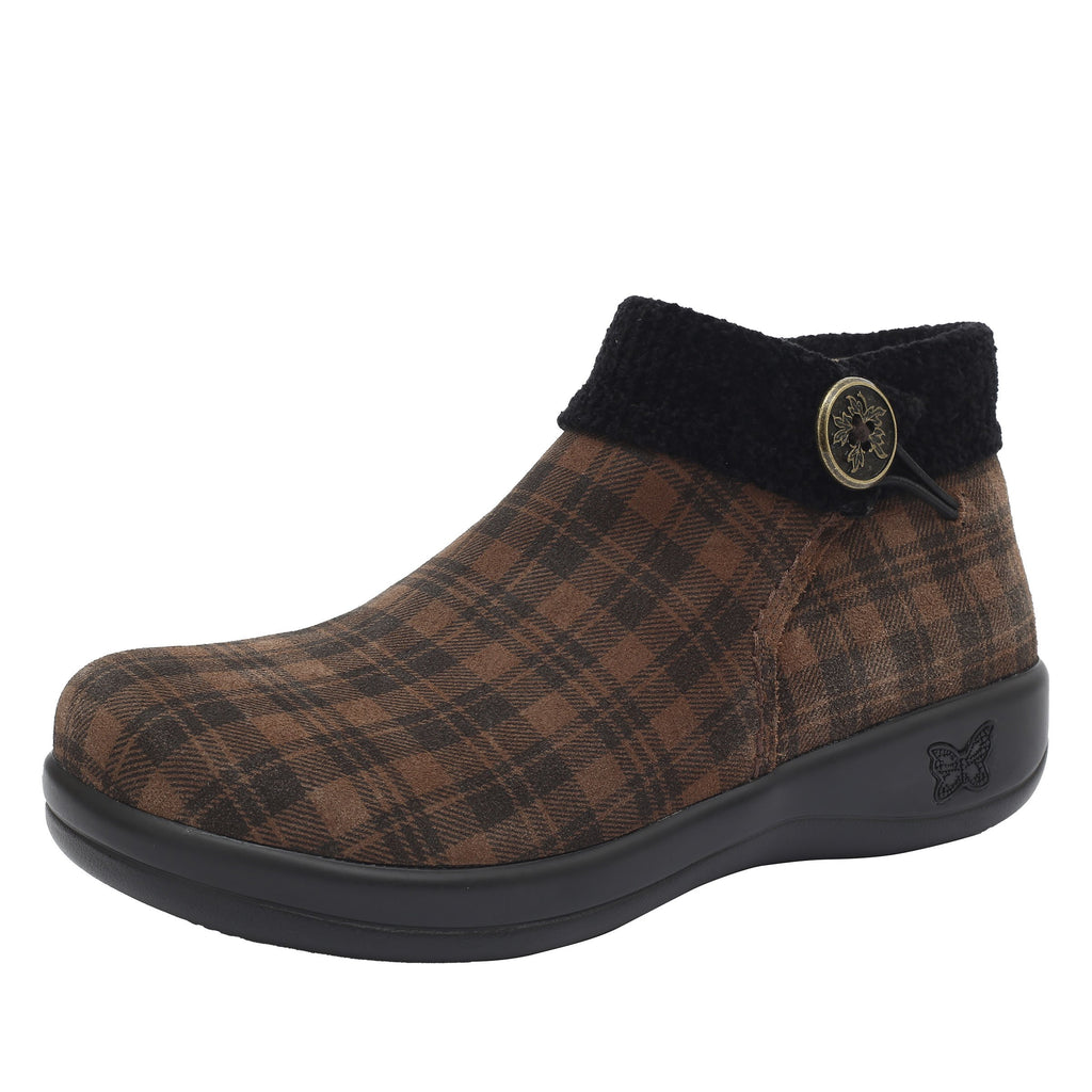 Sitka Kickin It Bootie on Career Casual with contrast knit collar and warm linings for cooler weather. SIT-7643_S1