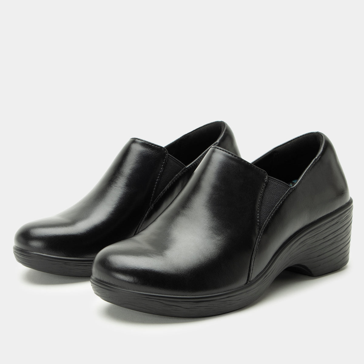 Clarks grasp chime black patent best sale