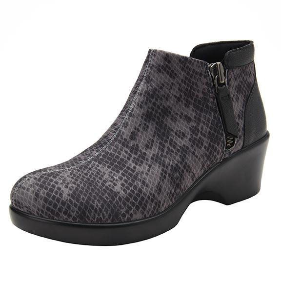 Sloan fashionable bootie on career fashion wedge in Snake with Dream Fit™ upper - SLO-7829_S1