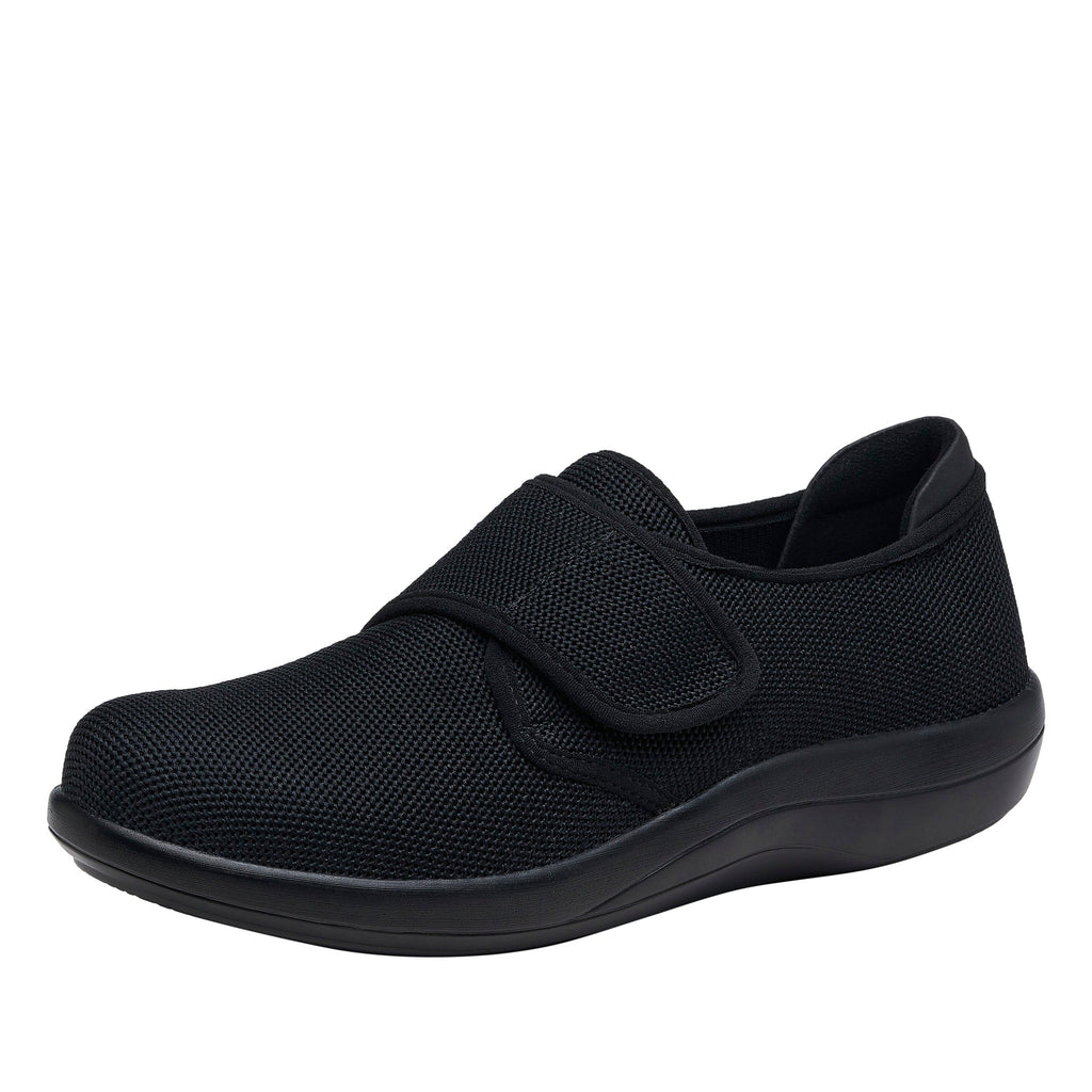 Spright Black sport rocker Dream Fit knit upper shoe with lightweight responsive outsole. SPR-601_S1
