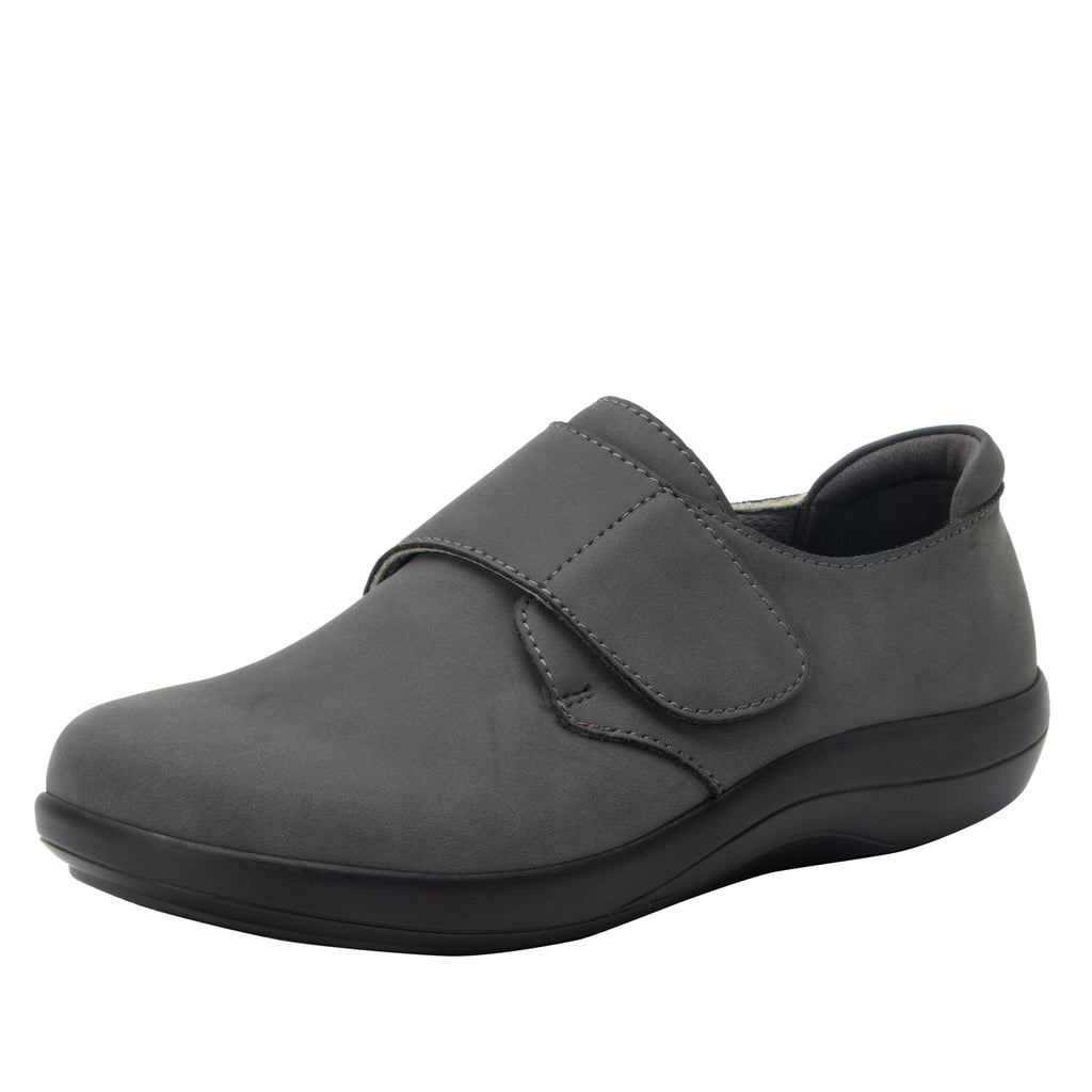 Spright Graphite Nubuck sport rocker shoe with a vegan upper and lightweight responsive outsole. SPR-7477_S1