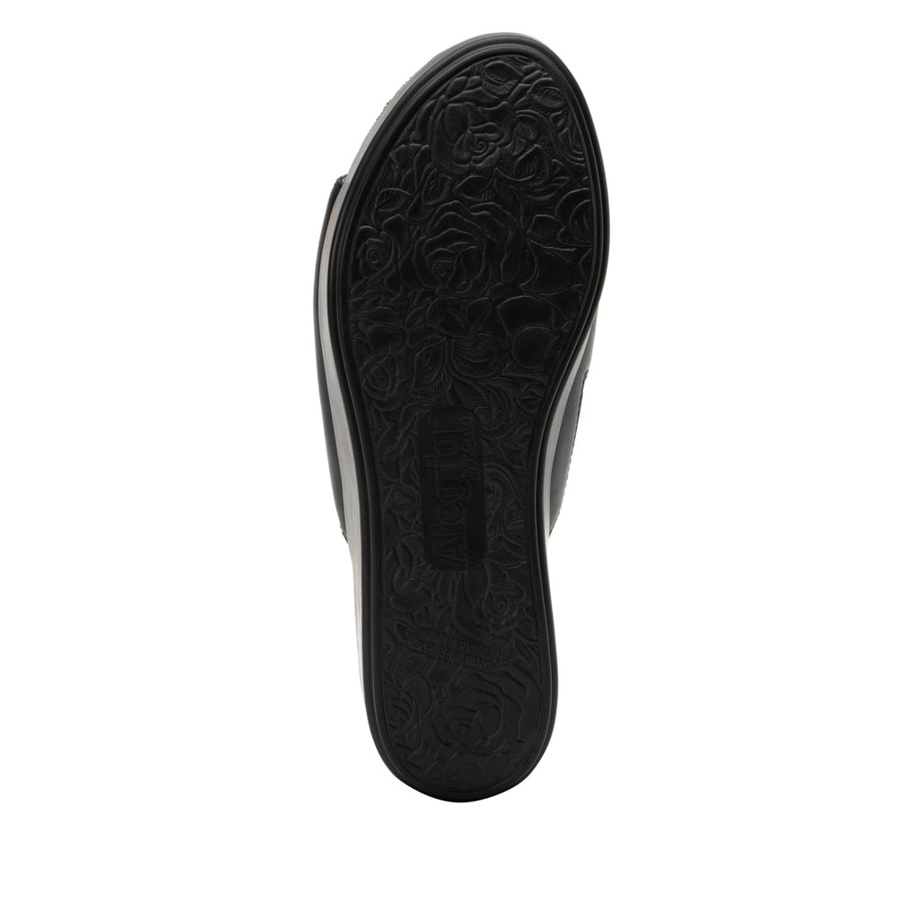 Triniti Coal slide sandal on comfort flatform outsole- TRI-7406_S6