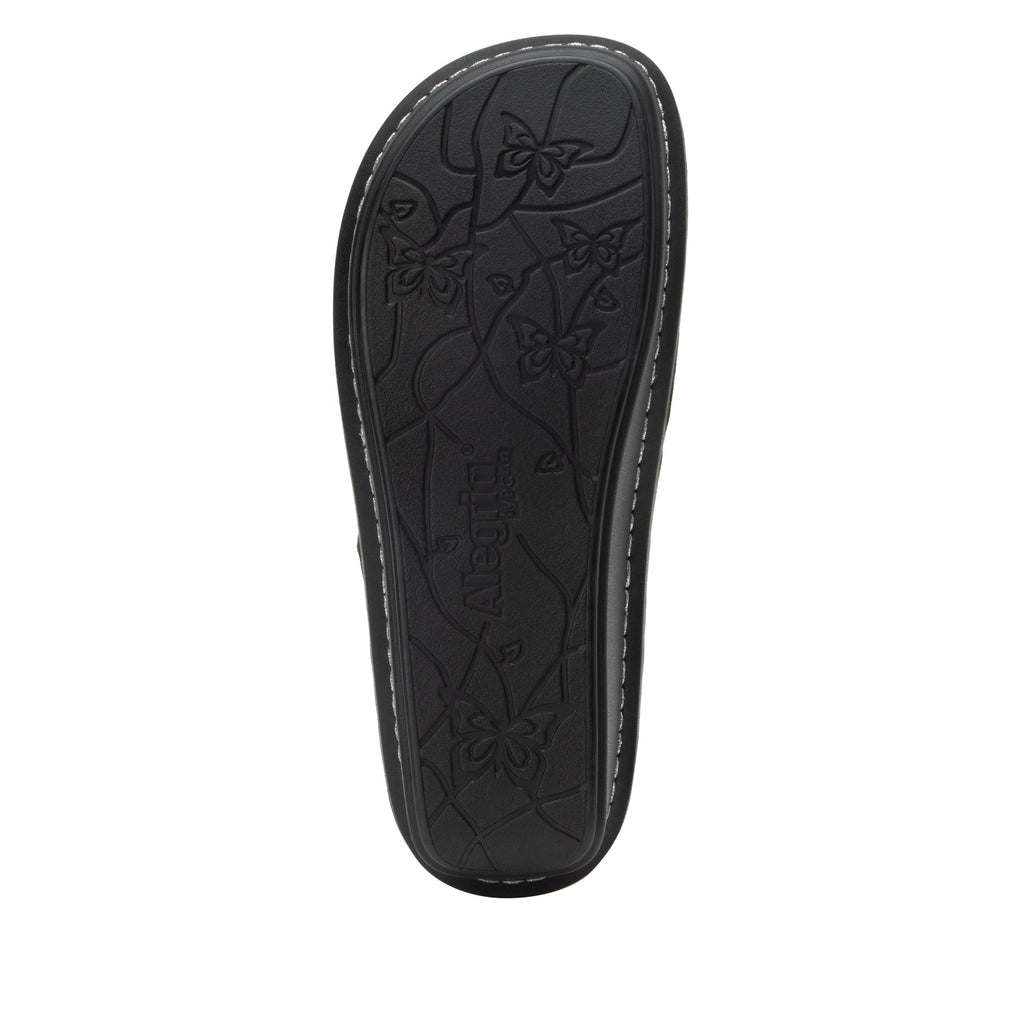 Vella Oiled Black flip-flop sandal on a mini outsole - VEL-7414_S6