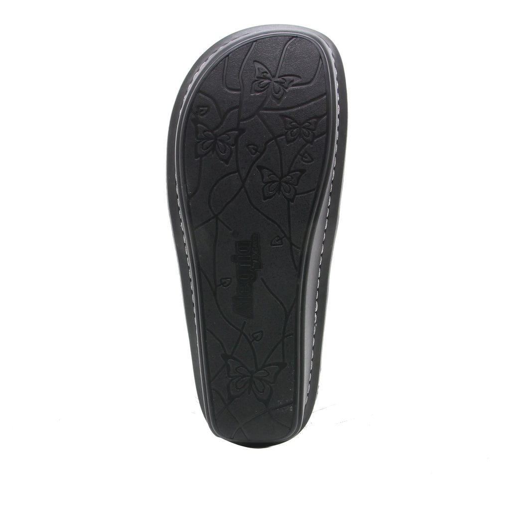 Venice Chirpy Pewter three strap adjustable slide sandal on mini bottom - VEN-900_S5 (1940725596214)