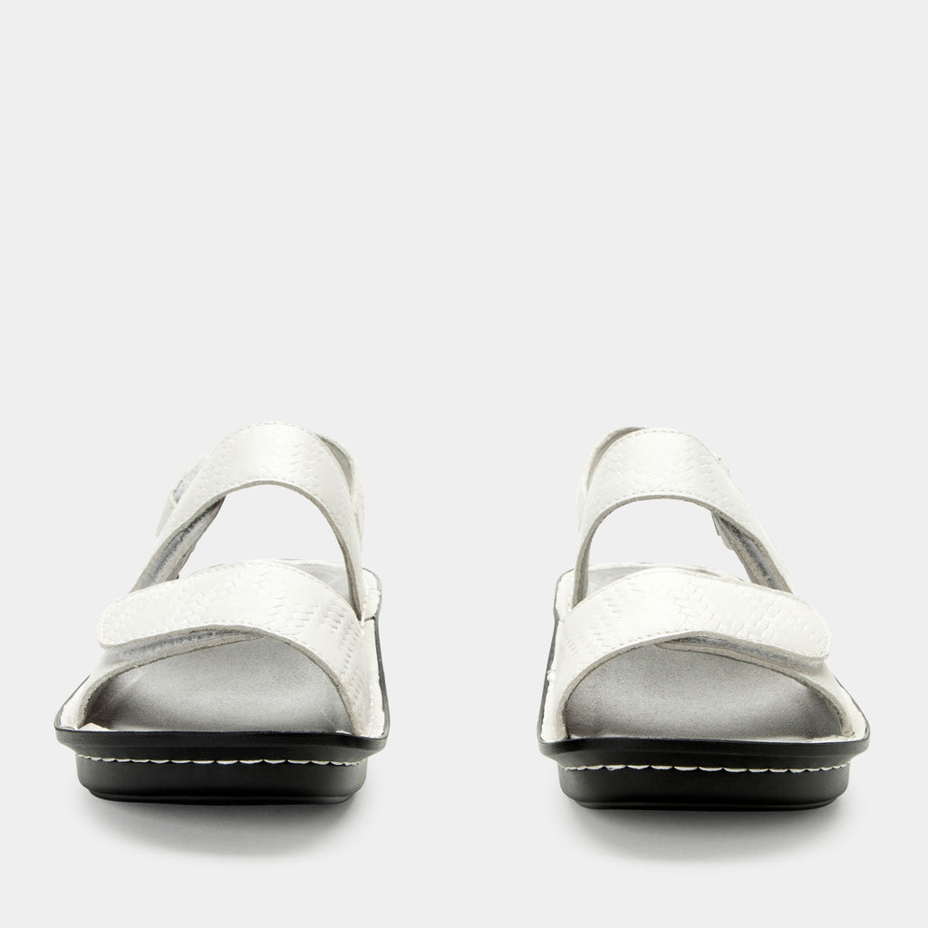 Verona Basketry White Sandal | Alegria Shoes