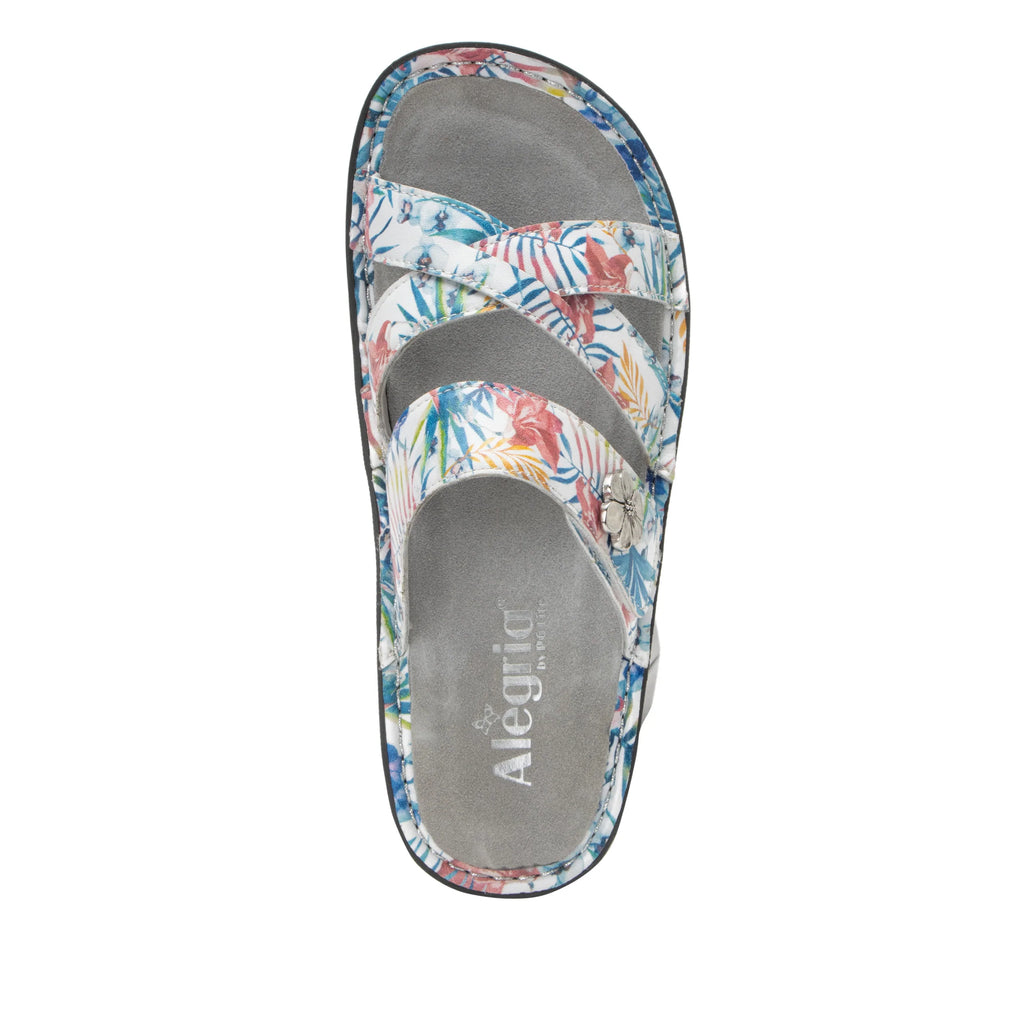 Victoriah Tropic with crisscross detail and adjustable strap slide on sandal on mini outsole - VIC-7415_S5