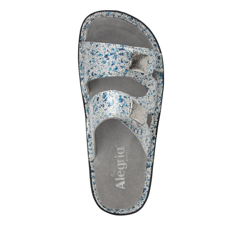 Violette Terrazzo slide sandal with cutout design on mini outsole - VIO-7419_S5