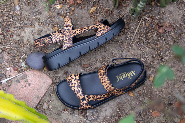 Henna Fierce sandal with contour molded footbed offers ample arch support for all day activity.