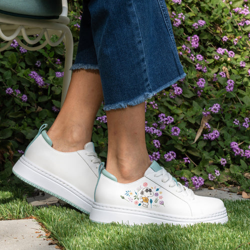 Adysen In Flowers Sage Shoe | Alegria Shoes