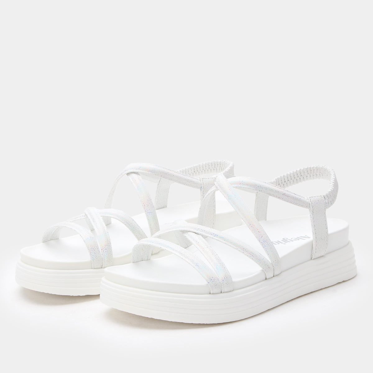 Audie Phosphorescence White Sandal | Alegria Shoes