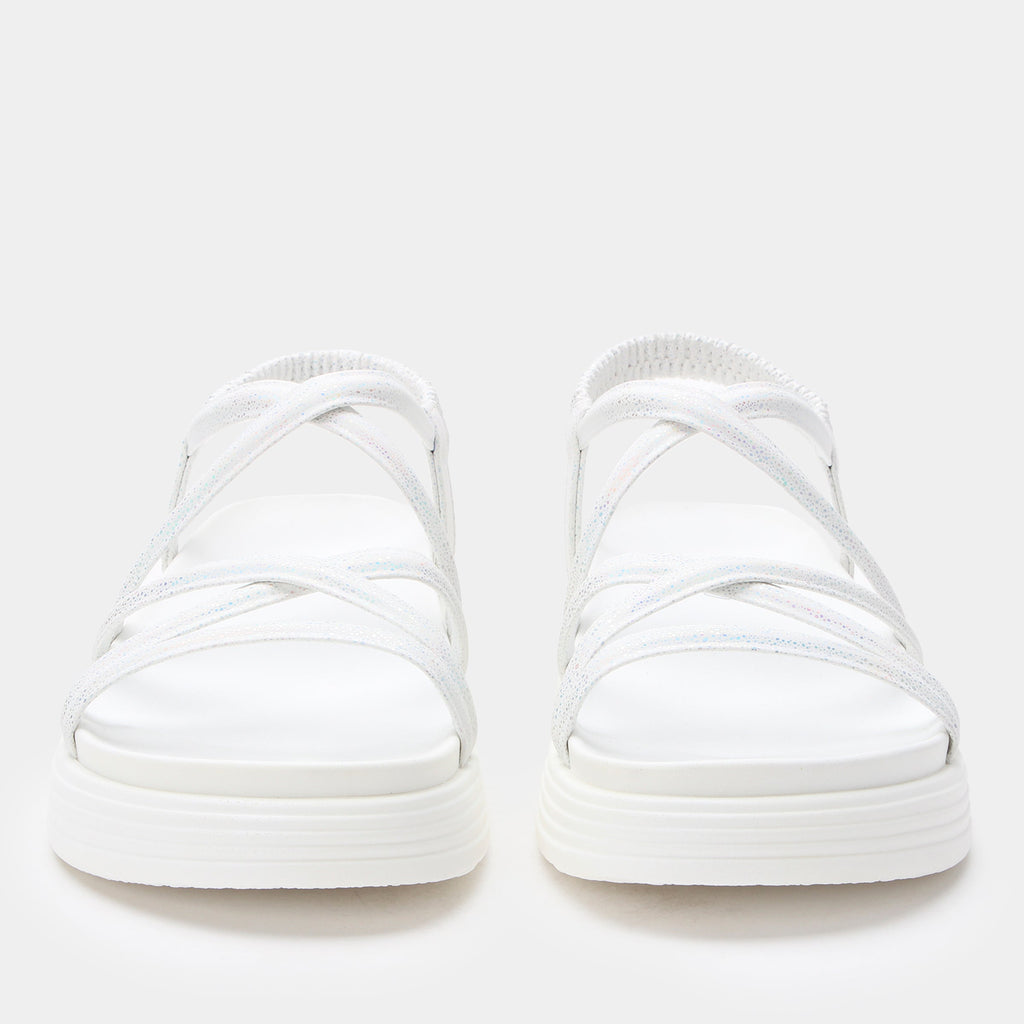 Audie Phosphorescence White Sandal | Alegria Shoes