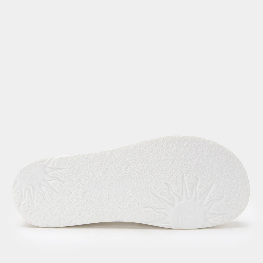 Audie Phosphorescence White Sandal | Alegria Shoes