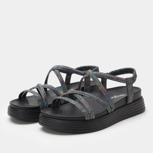 Audie Phosphorescence Black Sandal | Alegria Shoes