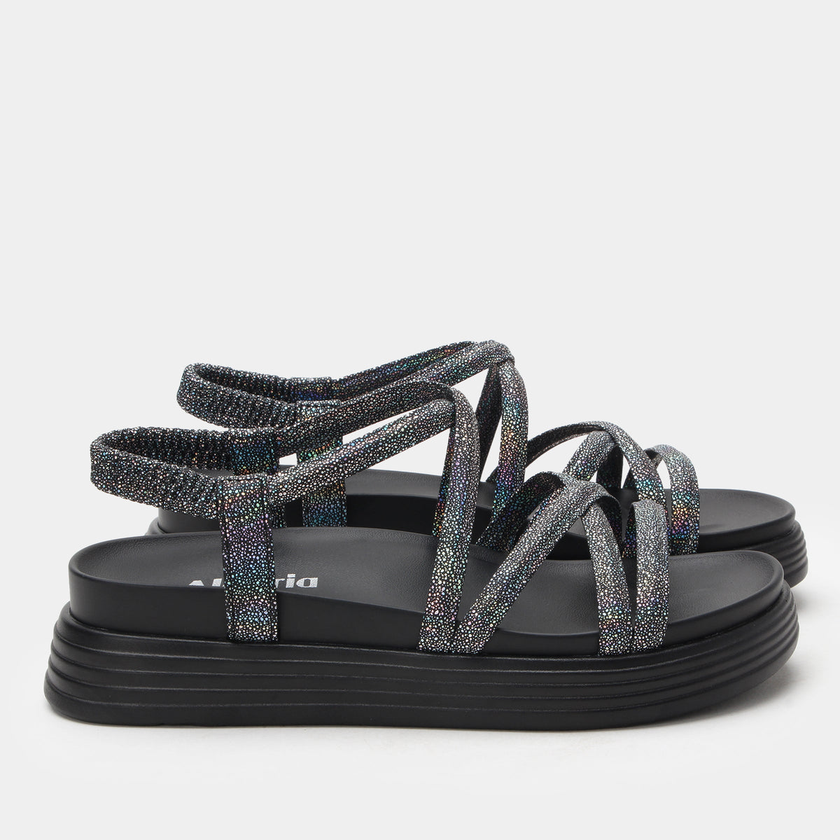 Audie Phosphorescence Black Sandal | Alegria Shoes