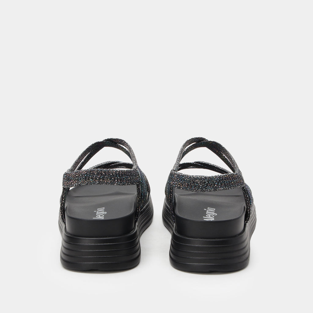 Audie Phosphorescence Black Sandal | Alegria Shoes