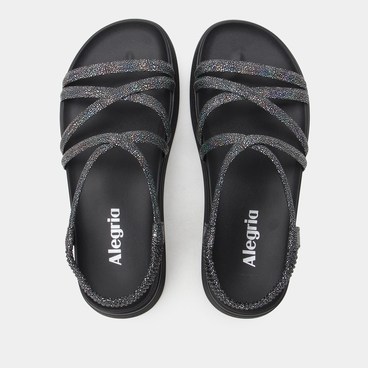 Audie Phosphorescence Black Sandal | Alegria Shoes