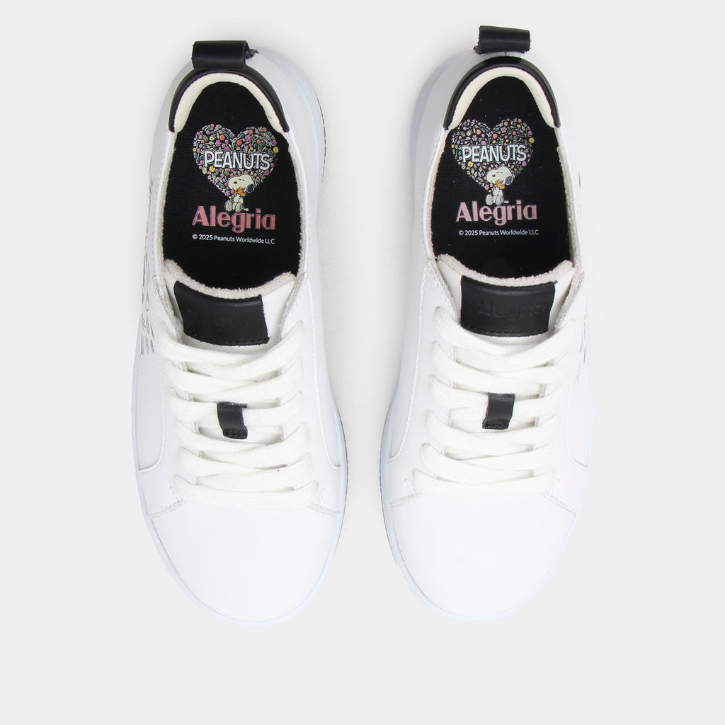 Adysen In Flowers Black/White Shoe | Alegria Shoes