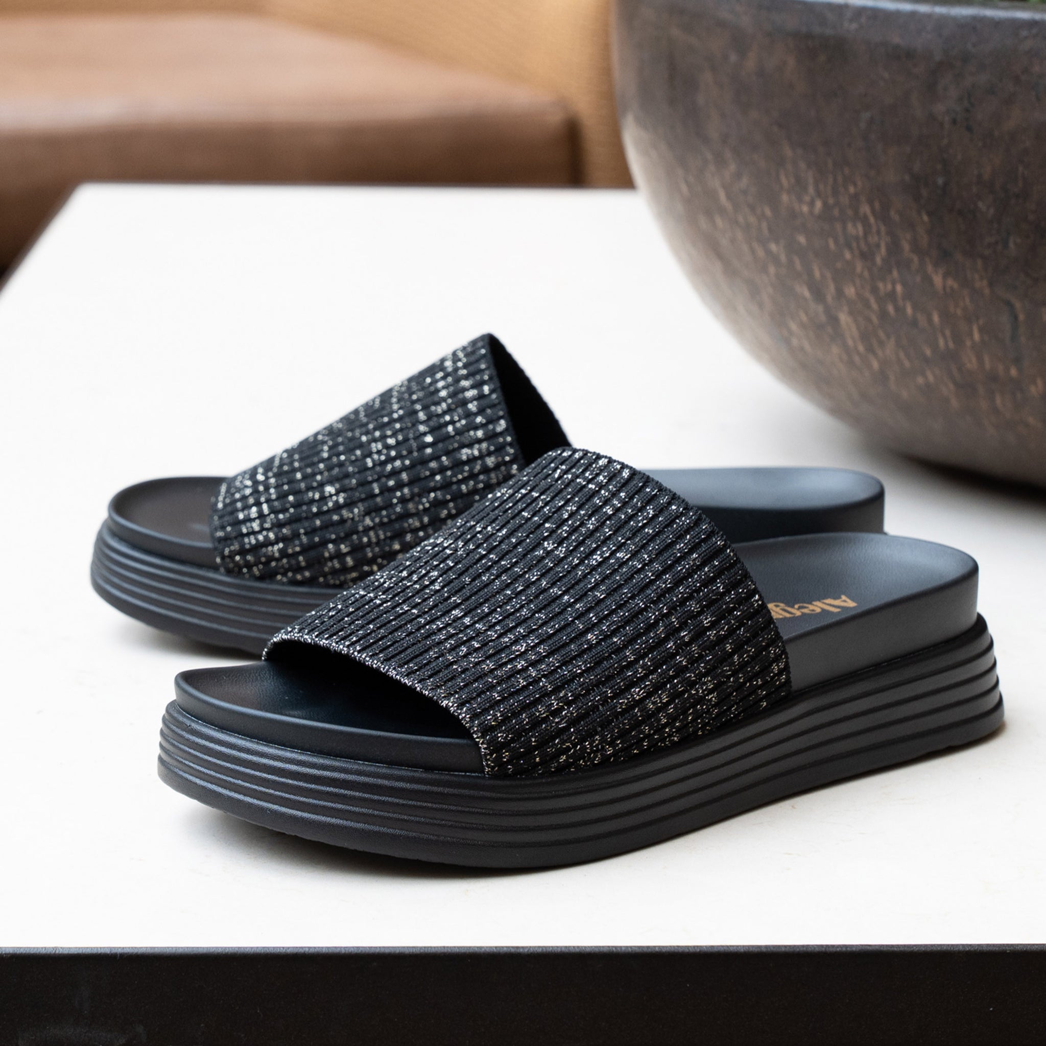Akimi Glitz Sandal - Alegria Shoes